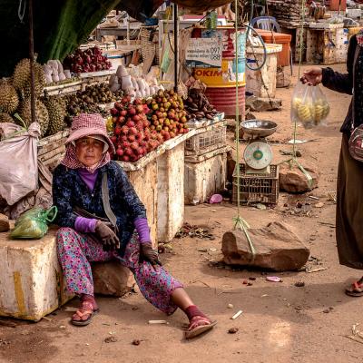 Mercato Frutta e Verdura Siem Reap Cambogia