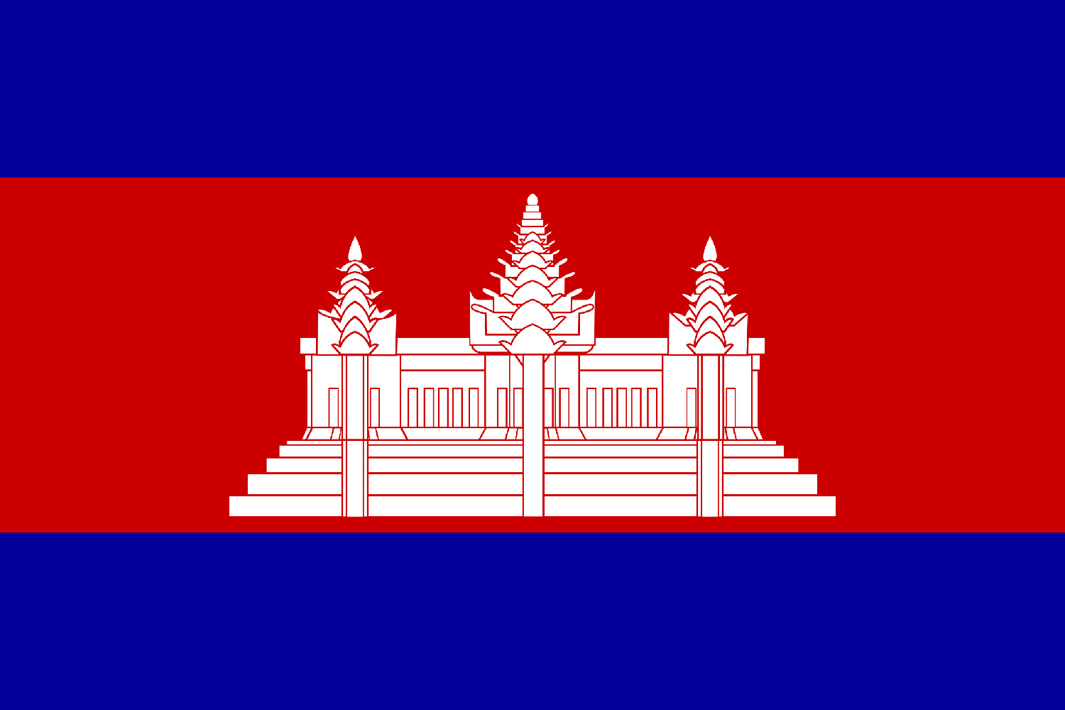 Cambaodia Flag Bandiera delal Cambogia