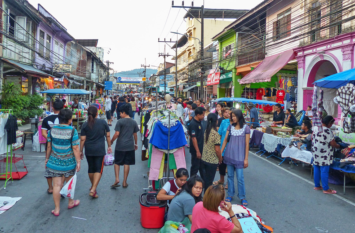 La città di Ranong: Mercato Notturno, Walking Street