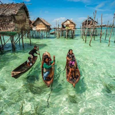 Bajau village, isole Togean, Sulawesi 