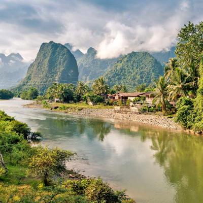 Laos, fiume Mekong