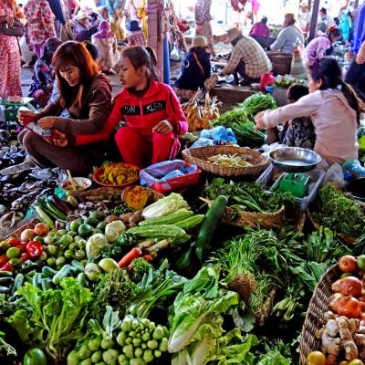 Mercato Tradizionale Siem Reap Cambogia