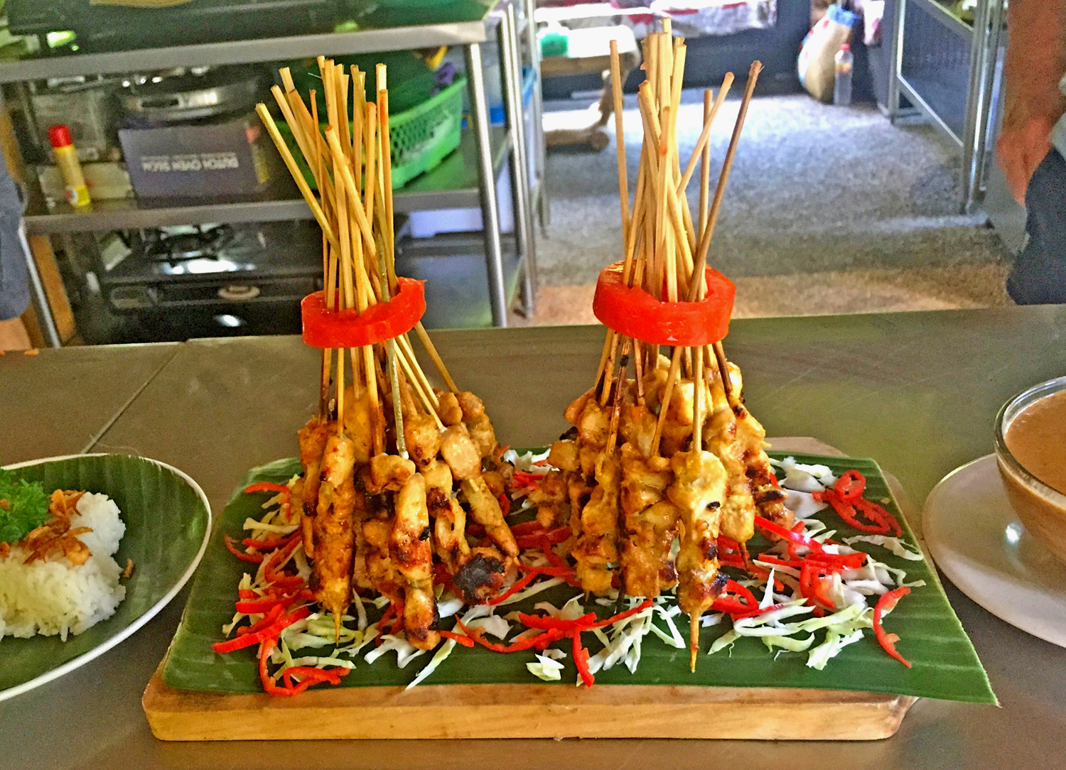 Cucina Balinese e Indonesiana, street food: spiedini Satay
