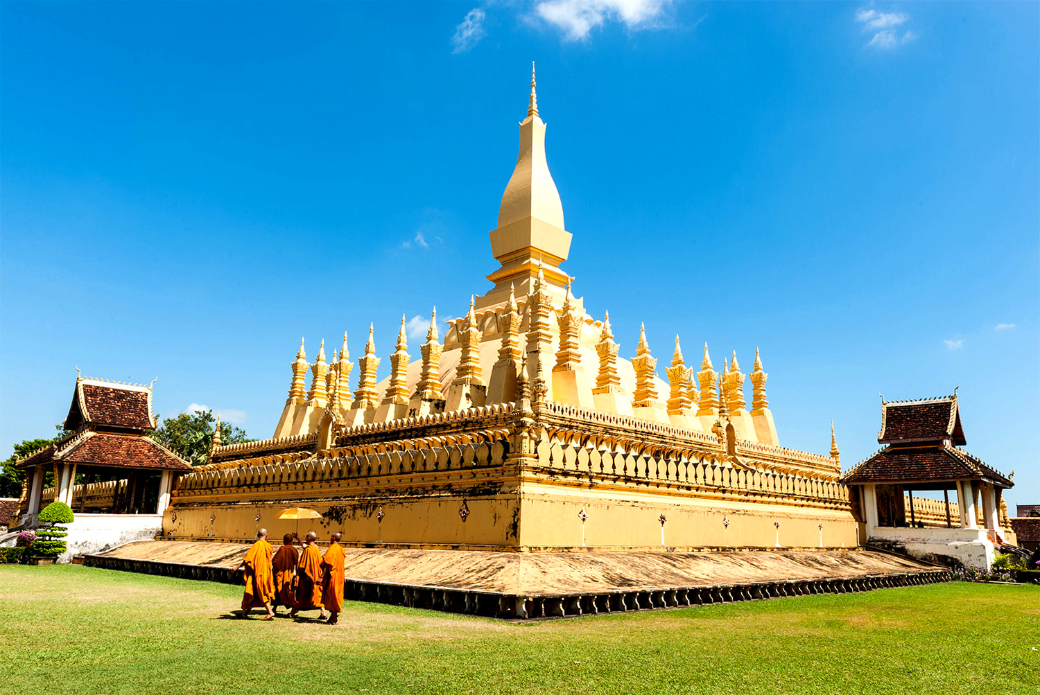 Vientiane, Laos: monumento religioso Pha That Luang stupa