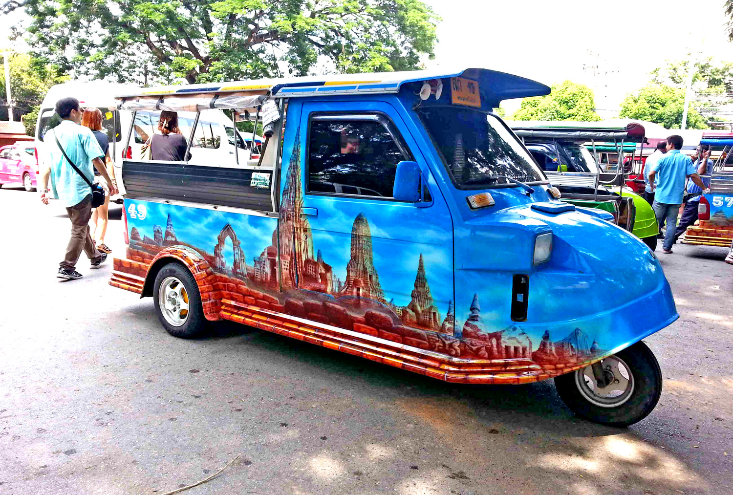 Visita ad Ayutthaya Thailandia: tuk tuk