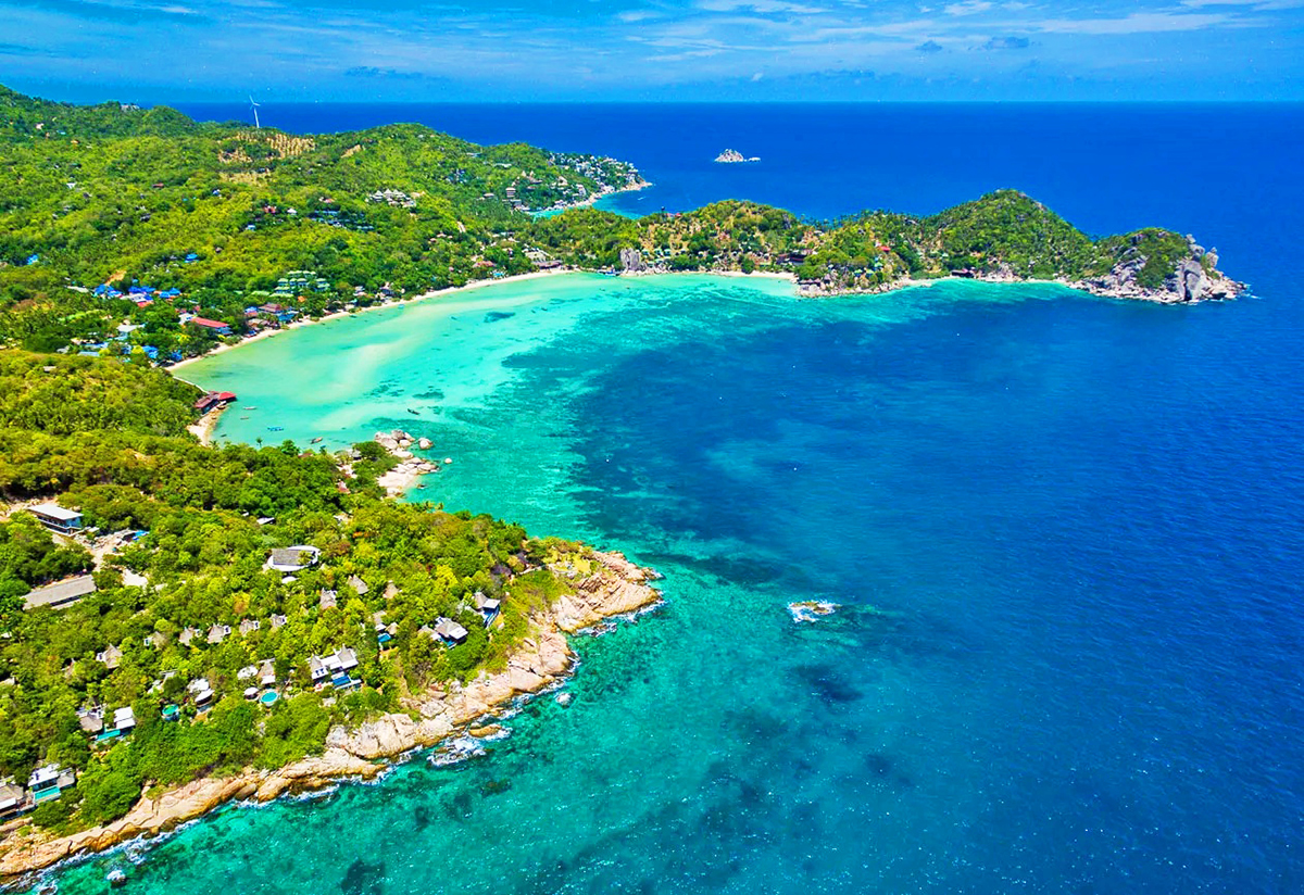 Isola di Koh Tao - Ao Chalok Baan Kao bay spiaggia