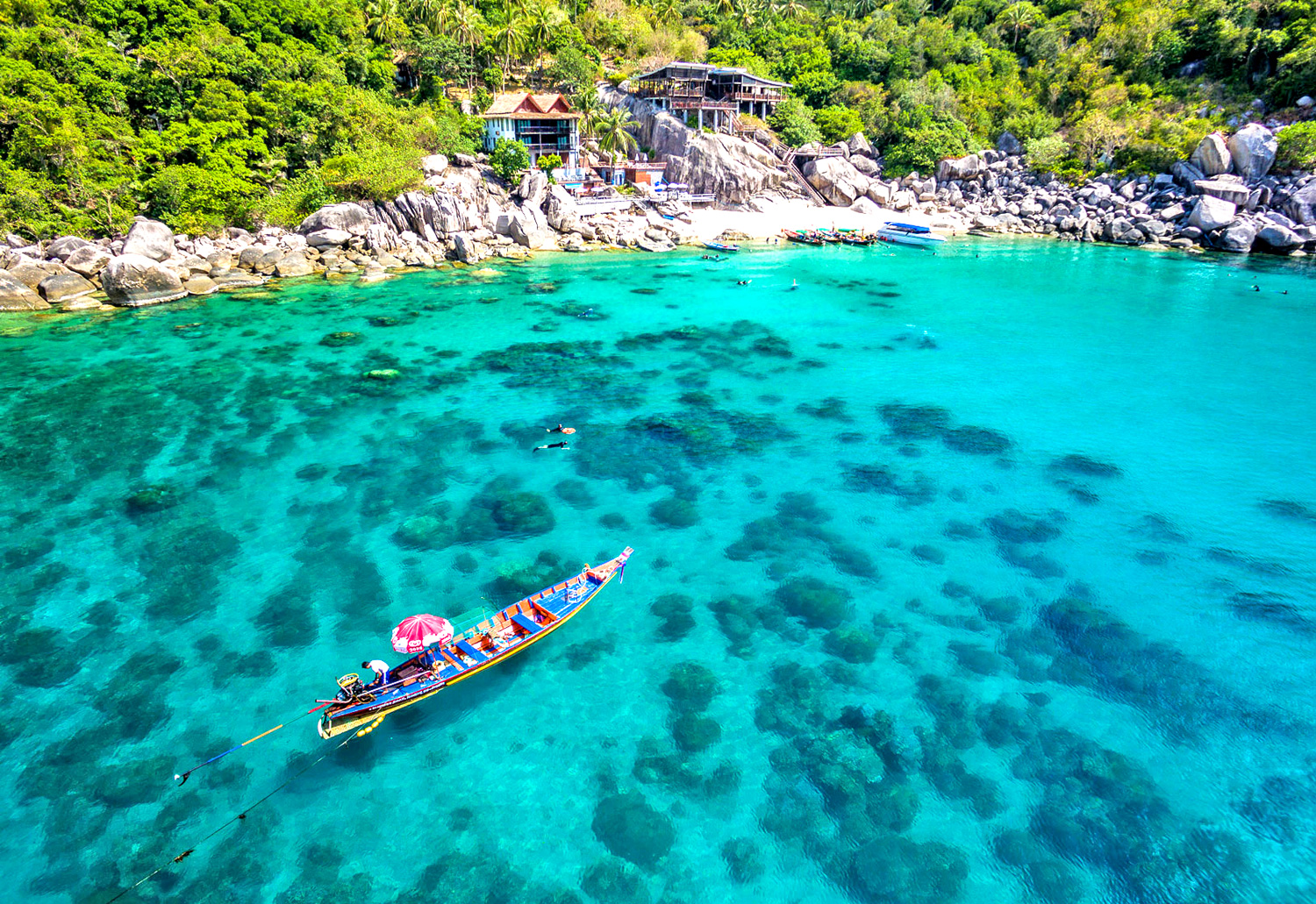 Isola di Koh Tao - spiaggia caletta di Mango Bay 
