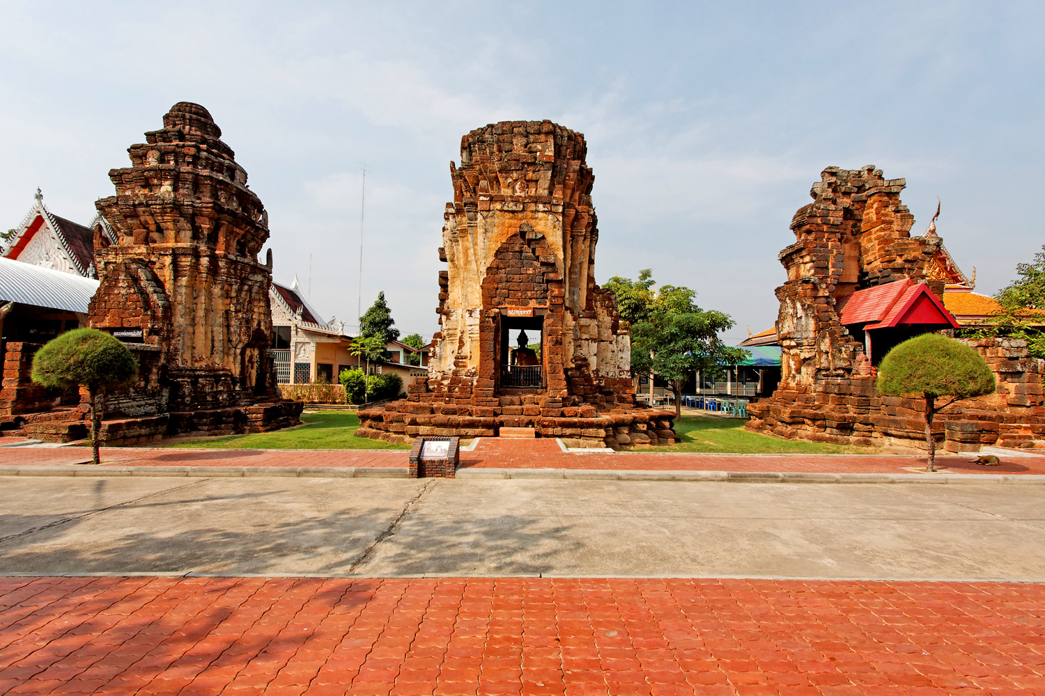 Wat Kamphaeng Laeng sito archeologico XII Phetchaburi, Thailandia