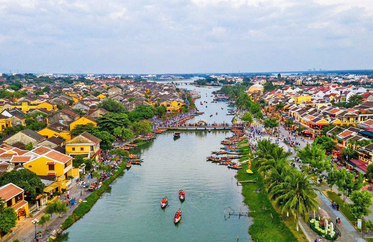 Città di Hoi An, vista panoramica